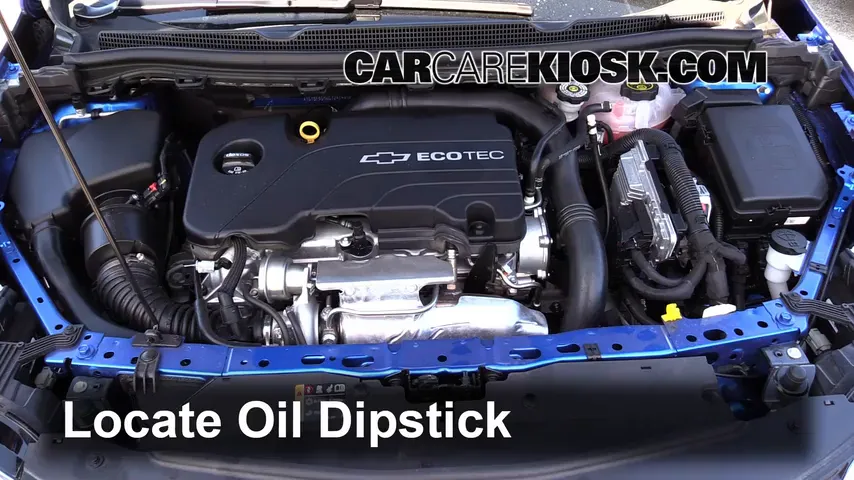 2016 Chevrolet Cruze LT 1.4L 4 Cyl. Turbo Oil Check Oil Level